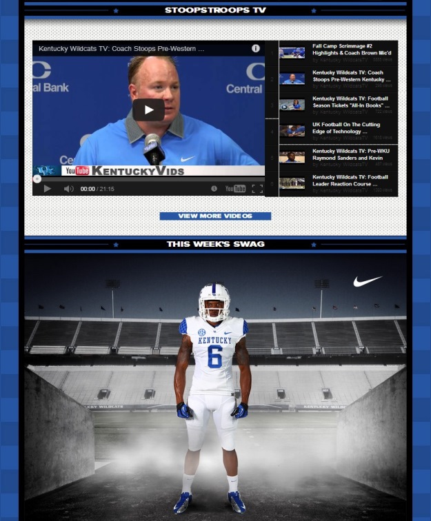 Kentucky Football – Social Media Hub Launch